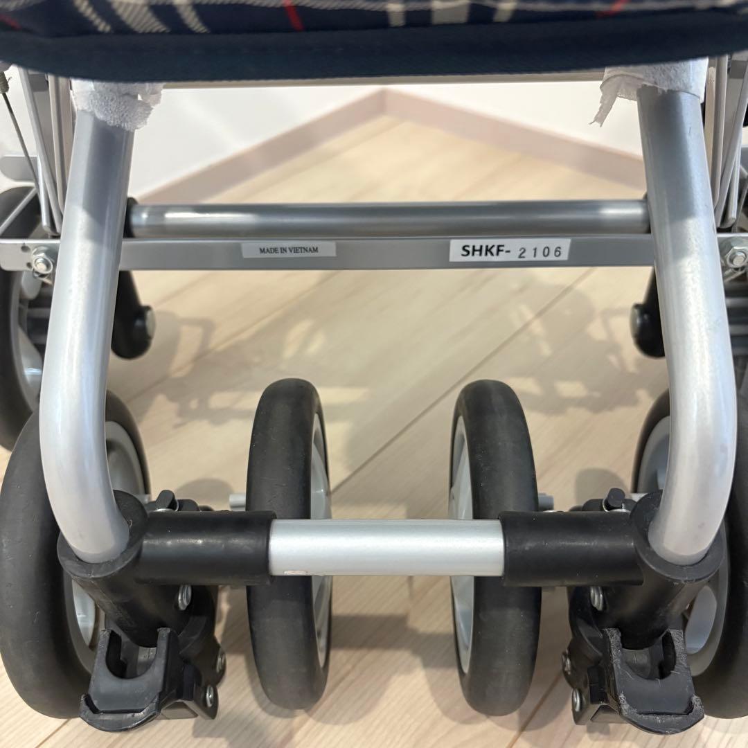 【極美品】島製作所 サニーウォーカー AW-RB シルバーカー 軽量 イス付