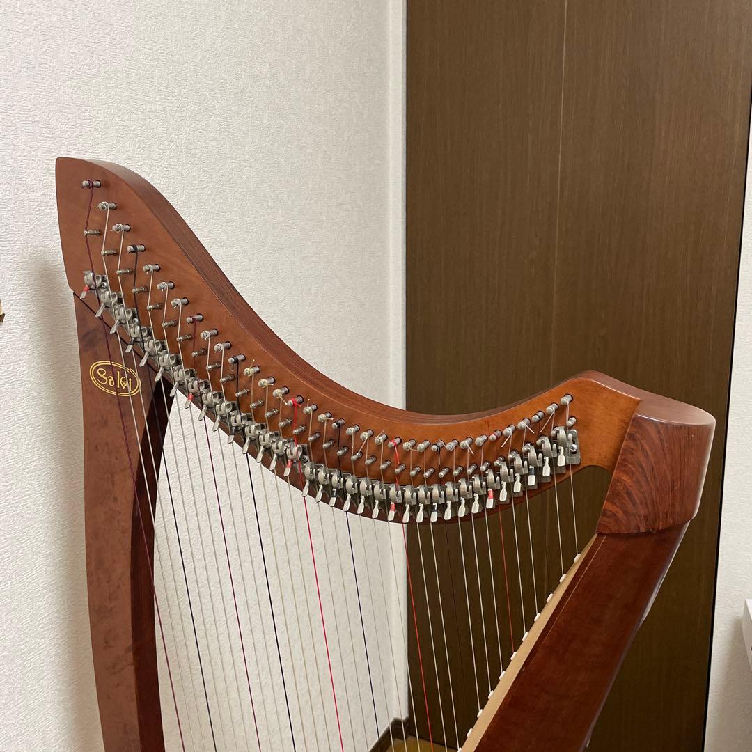サキアイリッシュハープサルビ34弦 イタリア製