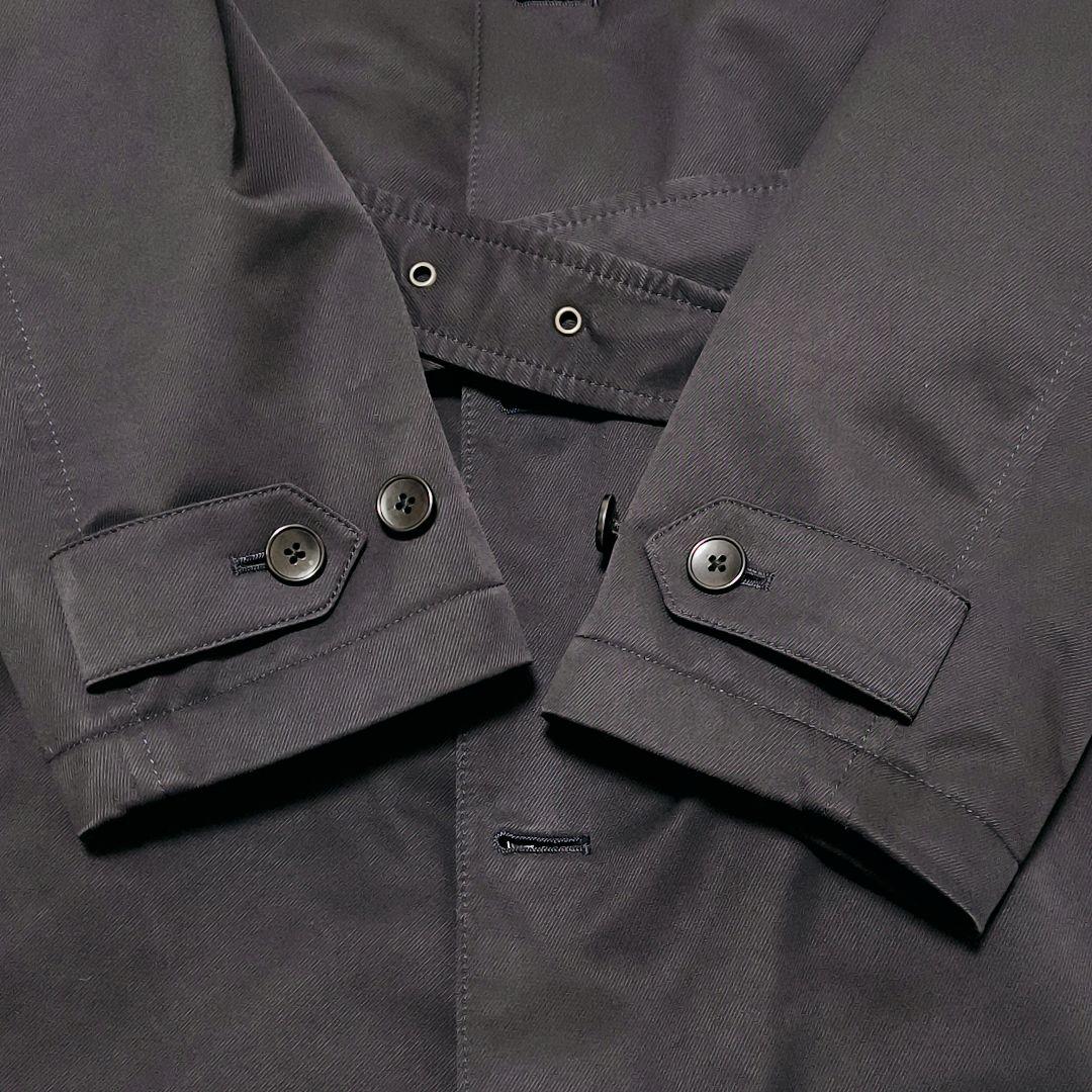 【極美品】TAKEO KIKUCHI ライナー付ステンカラーコート ネイビー L