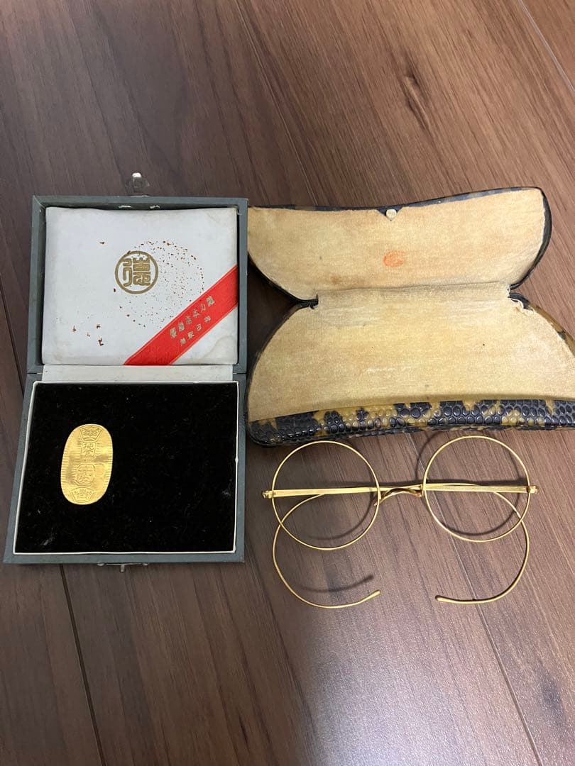 徳力　純金小判　徳力　k22 眼鏡フレーム　骨董　希少