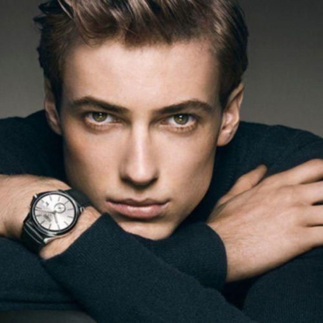 付属品有り GUCCI グッチ 時計 126.3 シルバー 革ベルト スモセコ