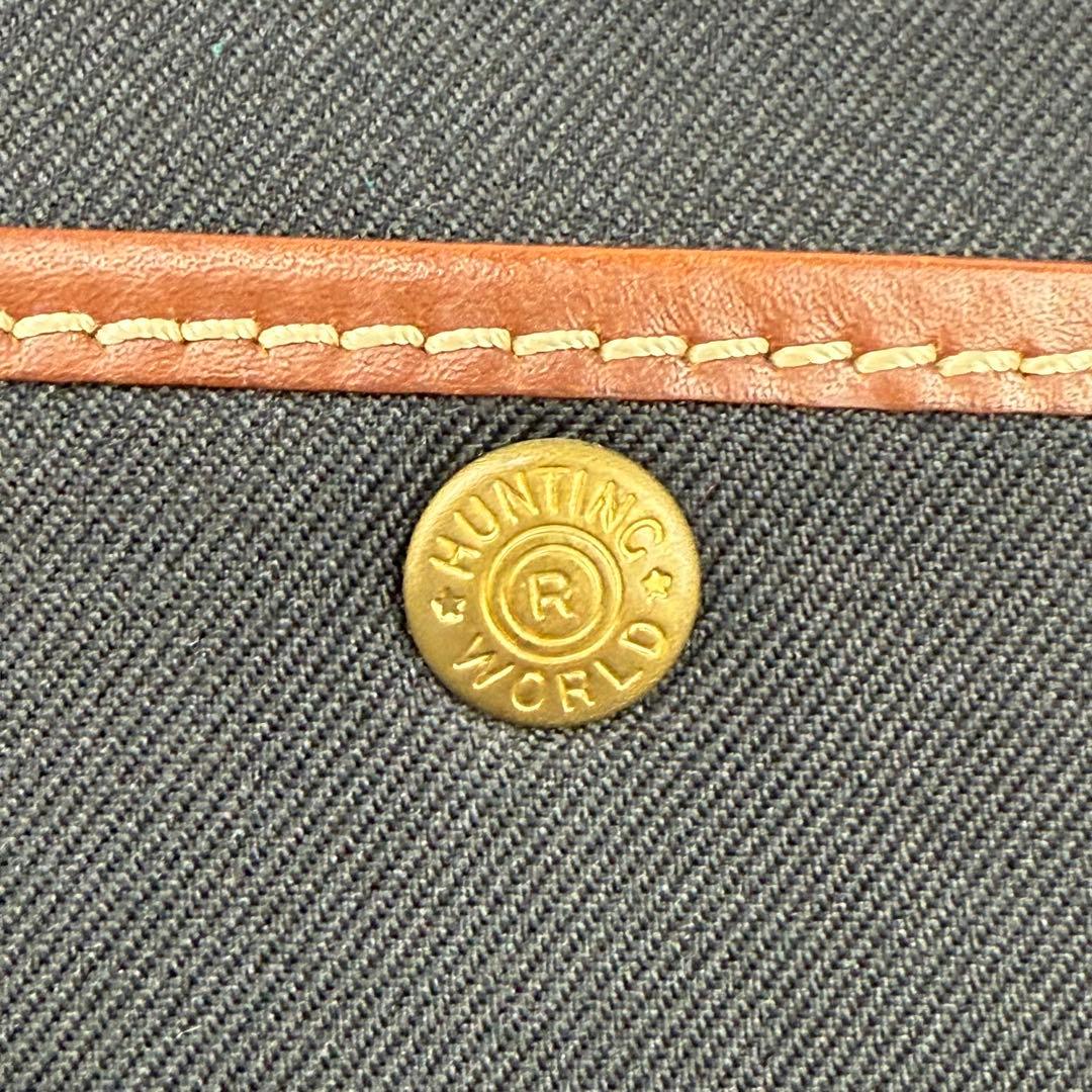 ハンティングワールド サファリトゥデイ メッセンジャーバッグ 黒 ブラウン