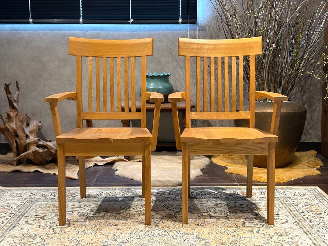 無垢材 ダイニングチェア アームチェア チェア アンティーク ヴィンテージ YZ