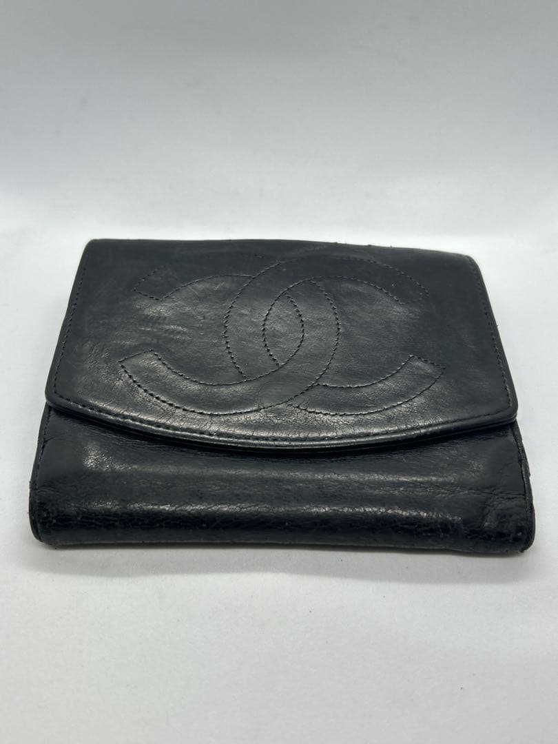 CHANEL 　シャネル 　Wホック　二つ折り財布　 ココマーク/710