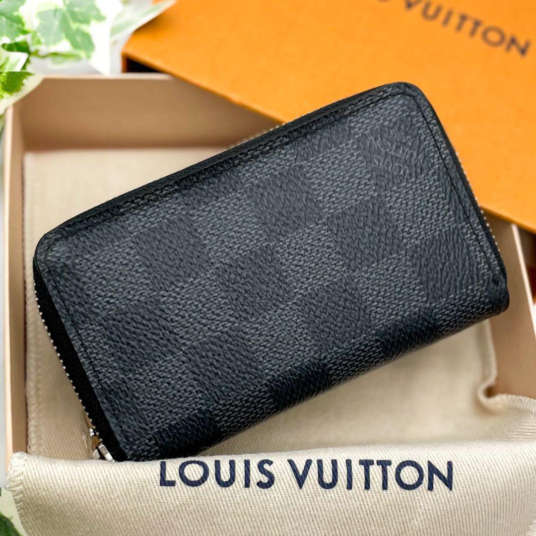 特上美品★ルイヴィトン ダミエ グラフィット ジッピーパース ケース