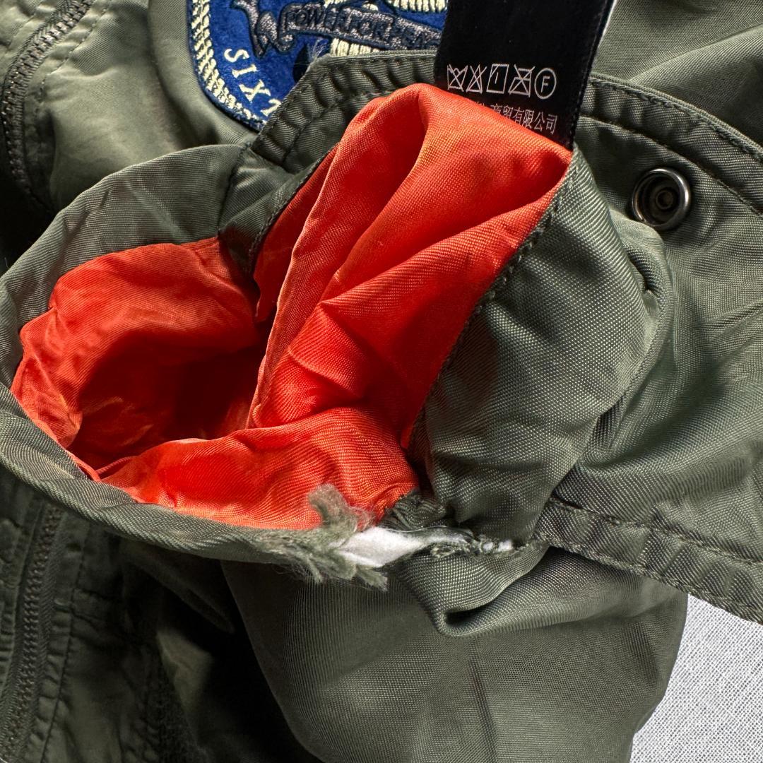 AVIREX MA-1 flight jacket 虎 ワッペン 刺繍 M