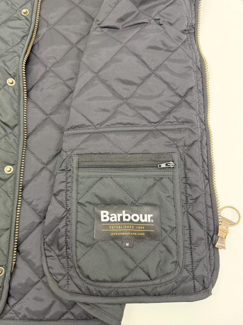 Barbour キルティングベスト M