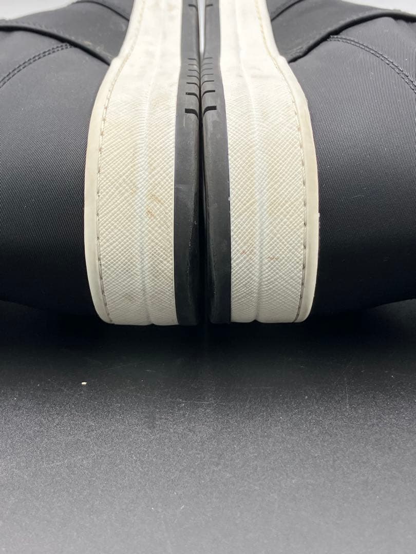 PRADA RE-NYLON ハイカットスニーカー 937 37 BLK