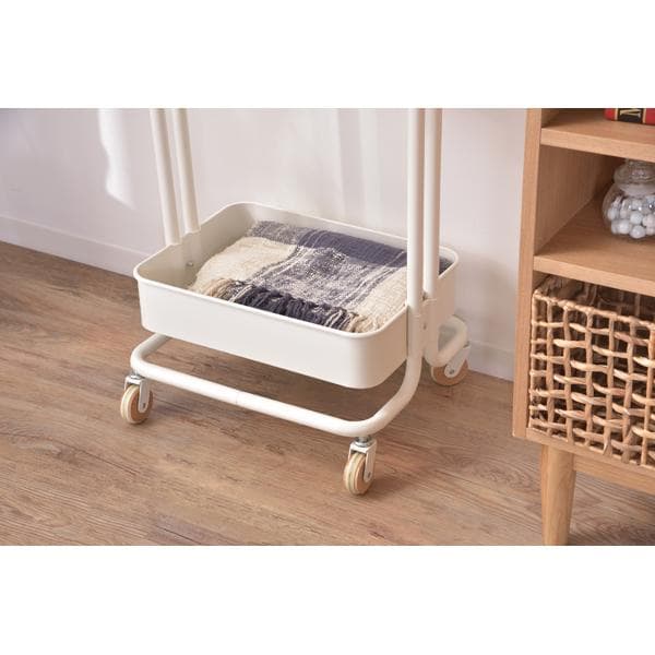 限定SALE！ハンガーラック 収納 棚付 おしゃれ かわいい グリーン