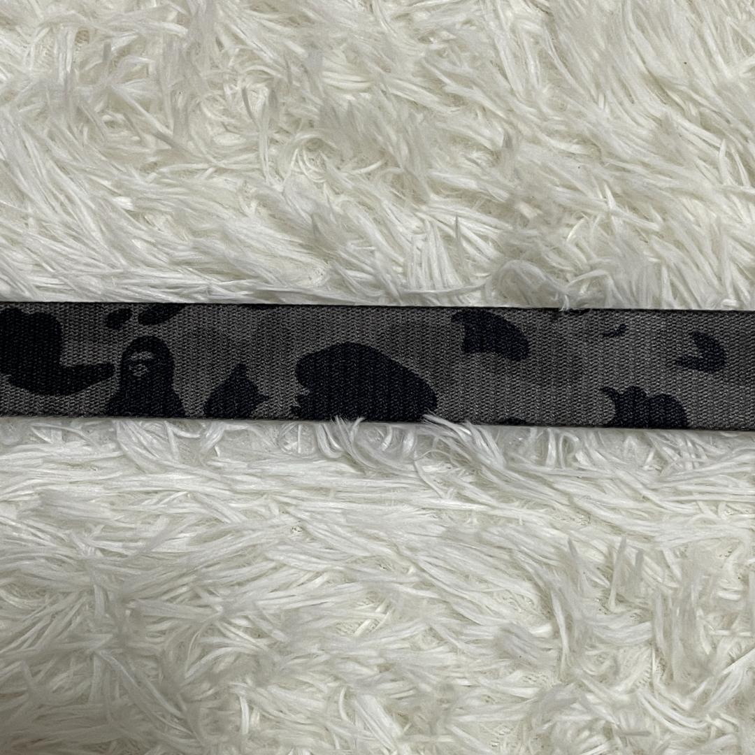 【未使用品】 エイプ BAPE　ガチャベルト　迷彩　カモフラ　グレー　星バックル