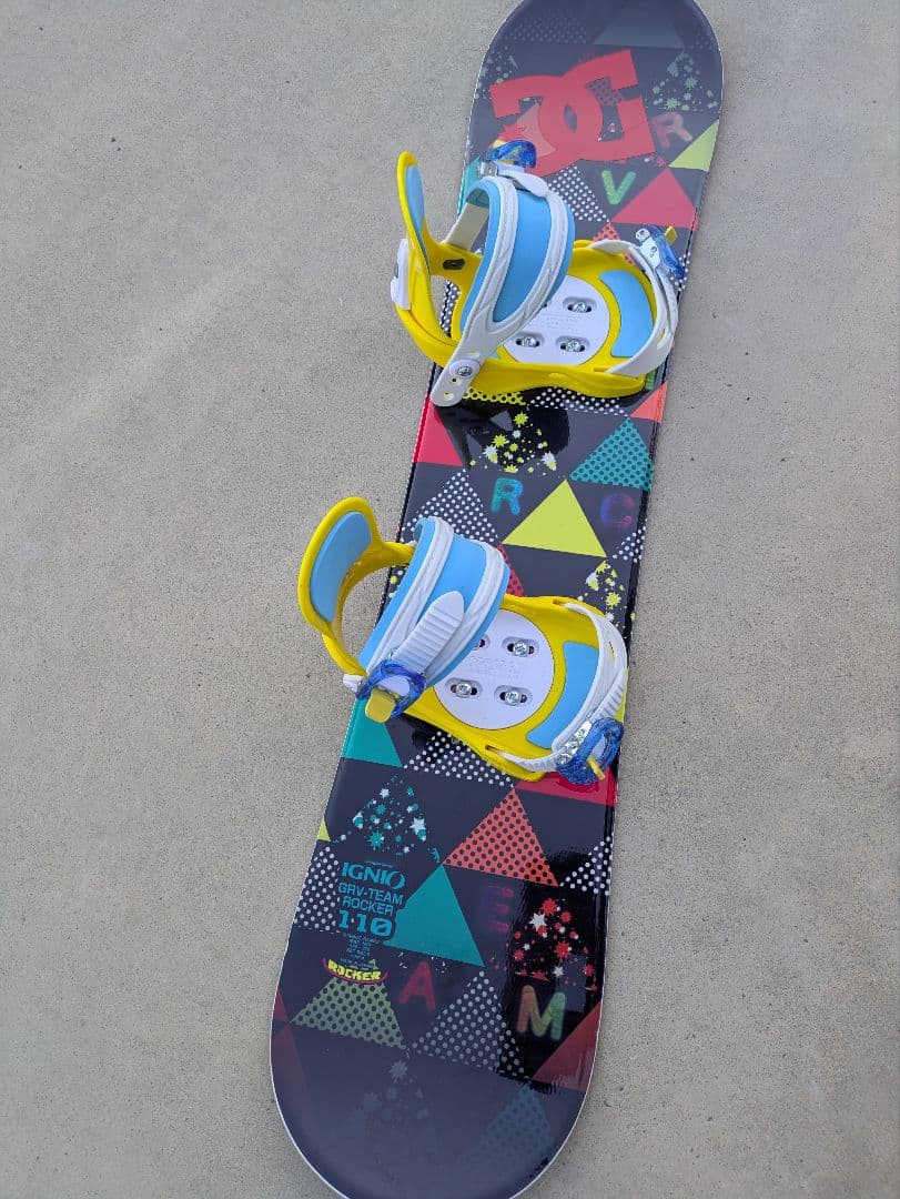 ゆ*う様 IGNIOイグニオ キッズスノボードスノボービンディングセット　サイズ
