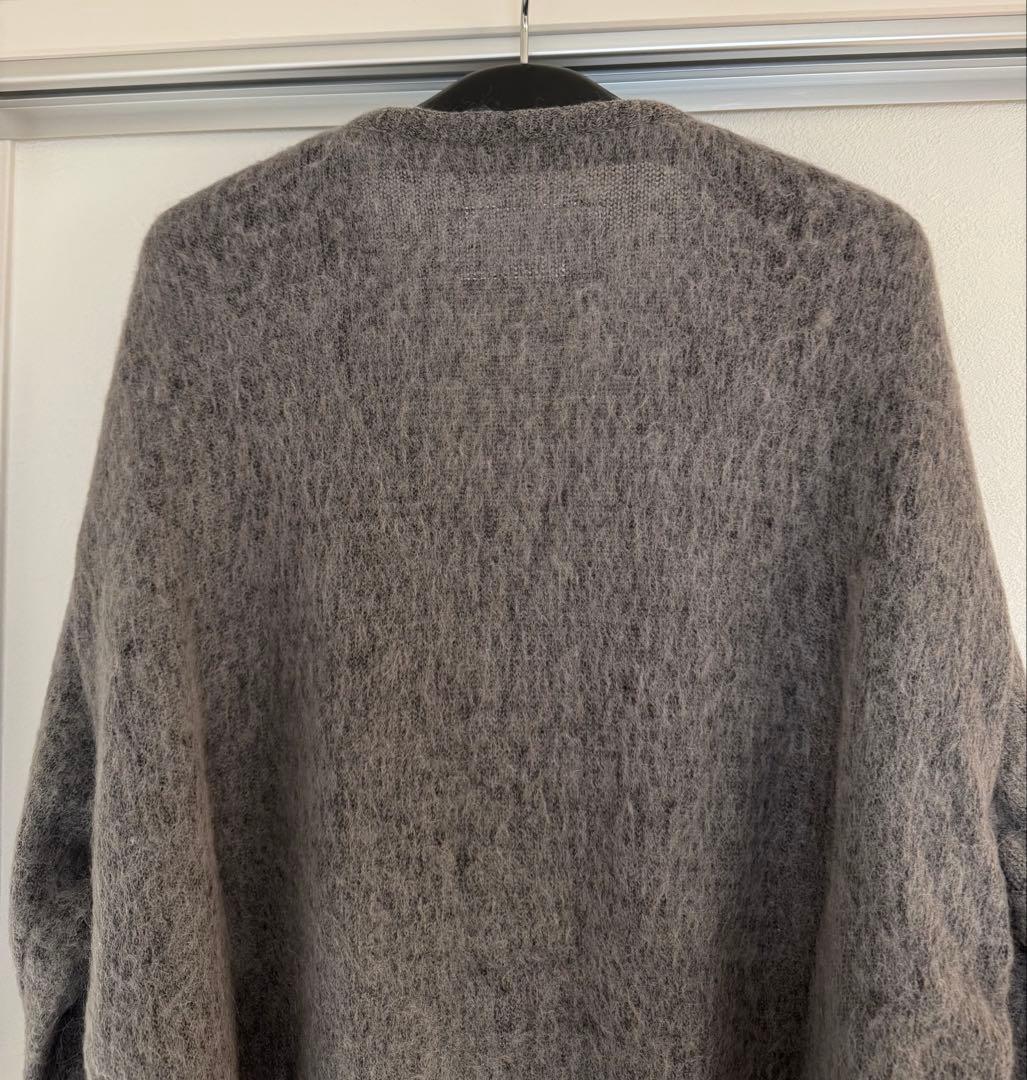 ワコマリア カーディガン モヘア L wacko maria チャコール