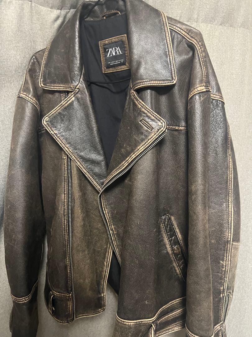 ZARA リアルレザージャケット