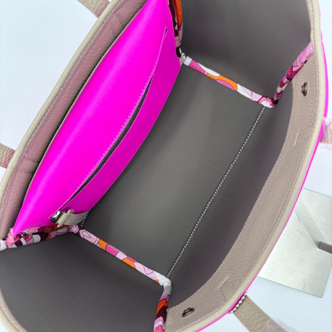 【最終底値】ADMJ マジックライト トリコットダブルトートバッグ ピンク