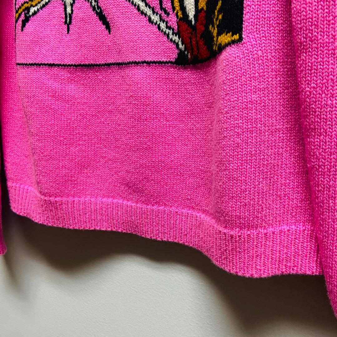 神*子様 グッチ × ディズニー ドナルドダック ニット セーター ピンク 長袖