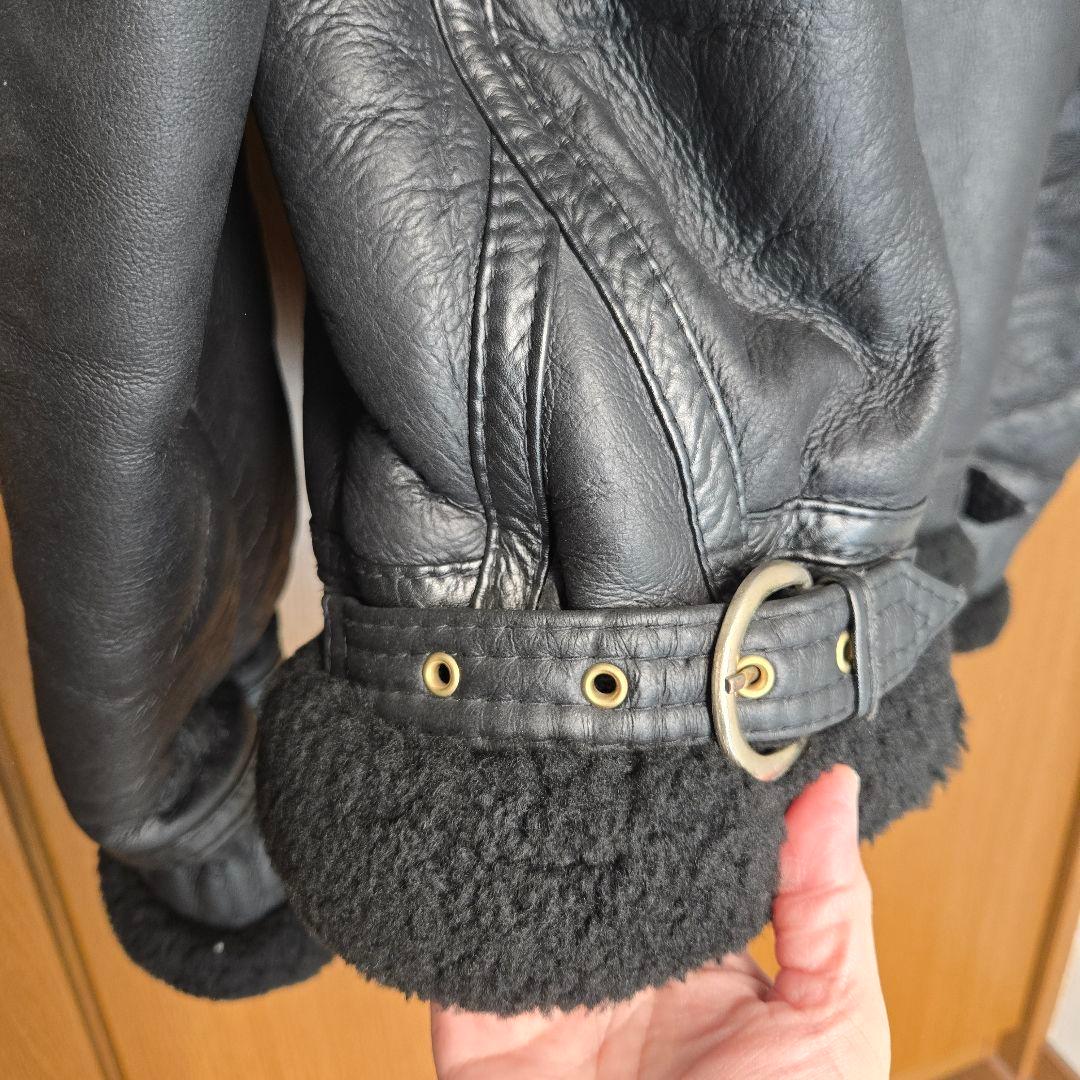 や*ま様 B-3フライトジャケットAVIATION CO. レザージャケットムー