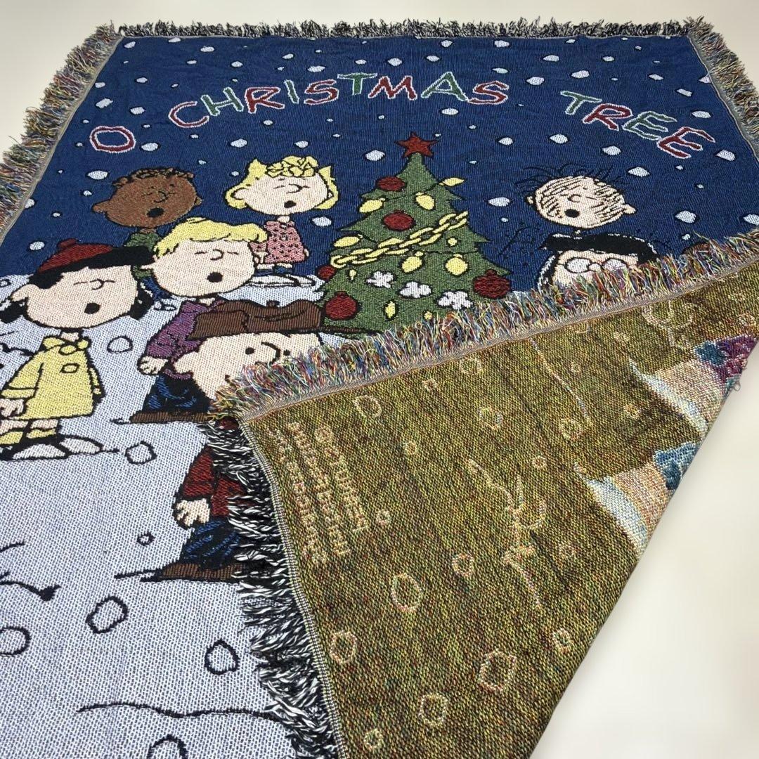 スヌーピー　ブランケット　マルチカバー　ソファカバー　ラグ　153x123