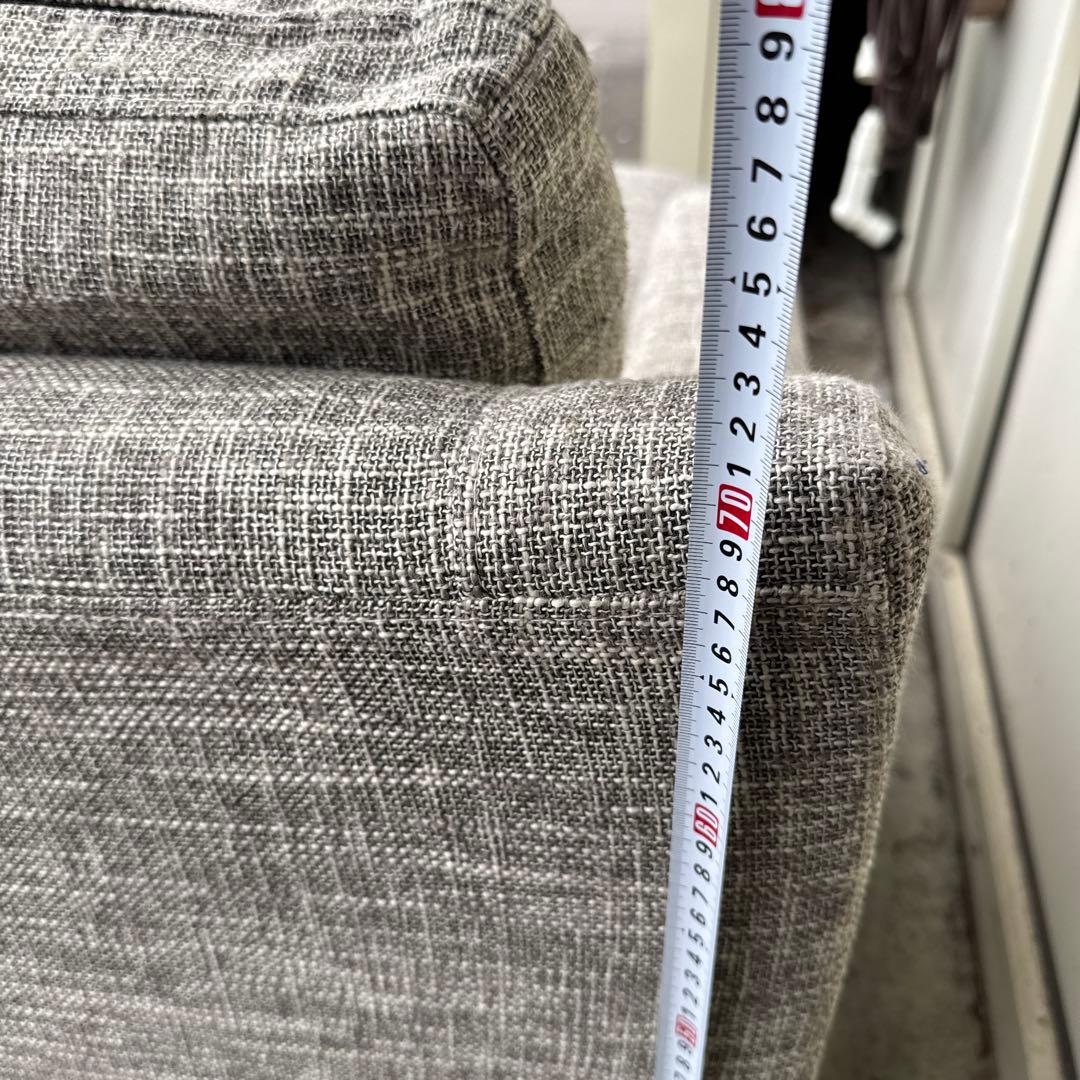 まさ NDstyleコーナーソーファー　ファブリックソファ　【欠損あり】