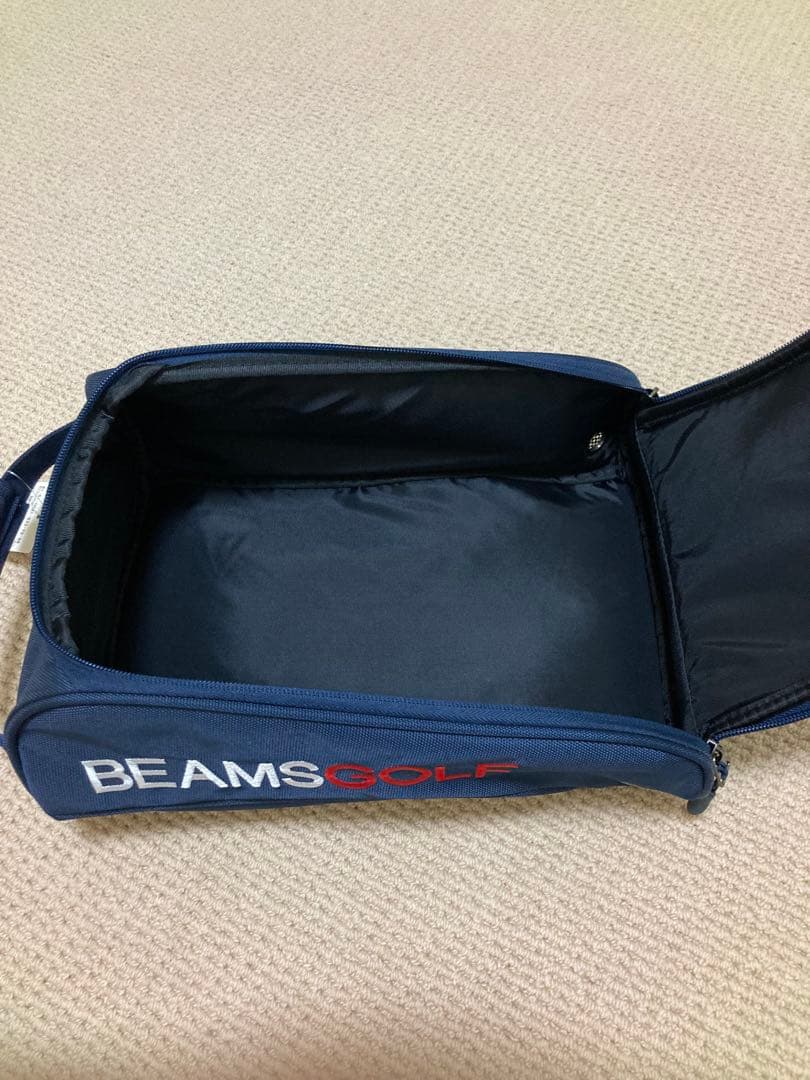 BEAMS GOLF シューズケース ネイビー