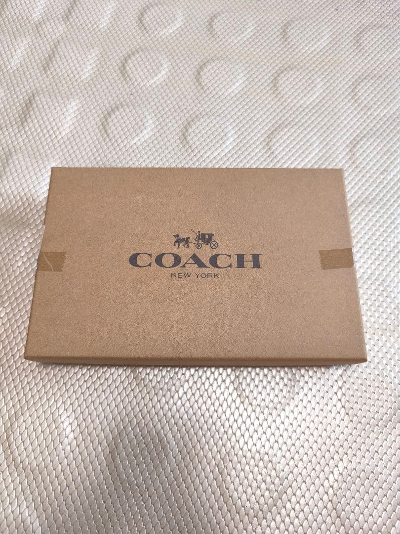 COACH ブラックレザー 二つ折り財布 セット