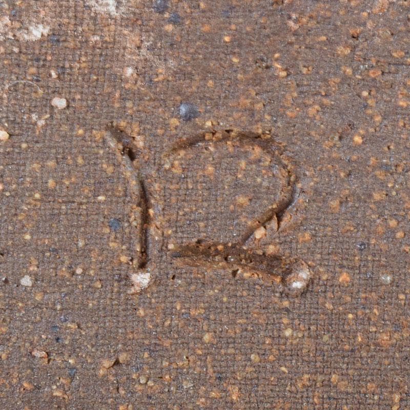 Sake　鼠志野　四方皿　五客　共布　黒田陶々庵極め箱　M　R9064B