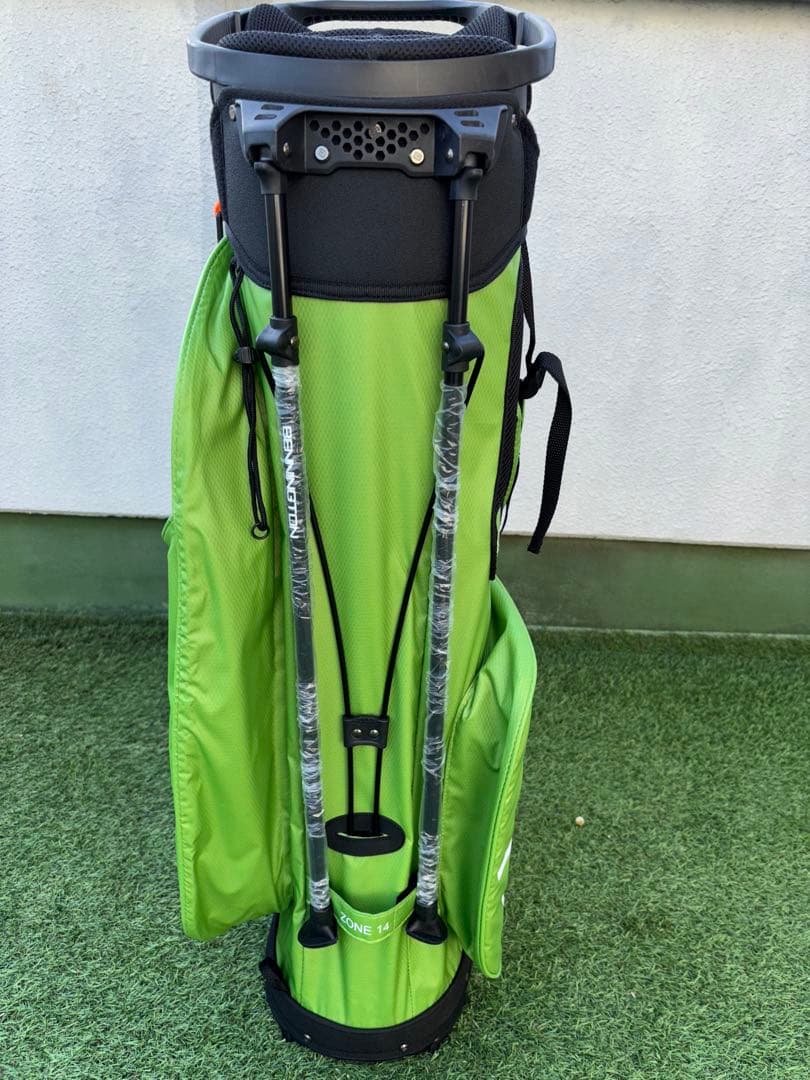 ベニントン　スタンドキャディバッグ　新品　ゴルフバッグ　ライム　グリーン