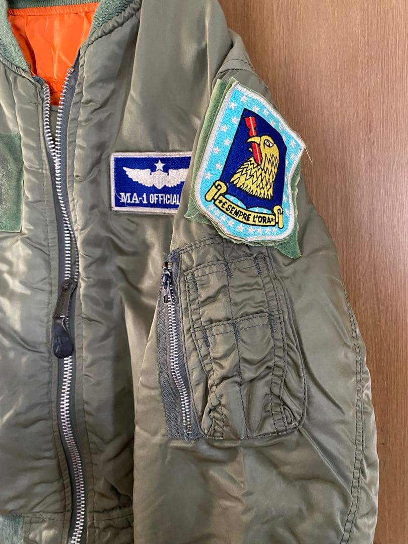 alpha ma-1 90s ジャケット　カーキ　USA製　M