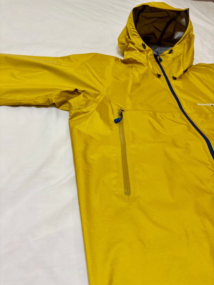 未使用！mont-bell ストームクルーザージャケット　イエロー　ゴアテックス