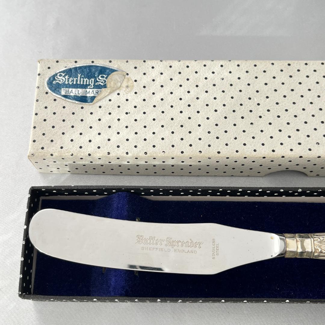 【Harrison Brothers】【純銀ハンドル】キングス バターナイフ