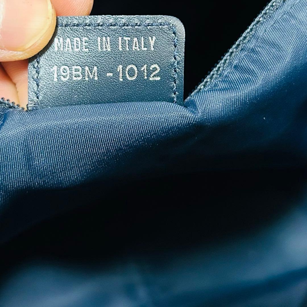 クリスチャンディオール トロッター トートバッグ ハンドバッグ ネイビー