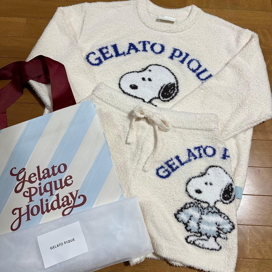 ジェラートピケ　スヌーピー　セット　新品タグ付き