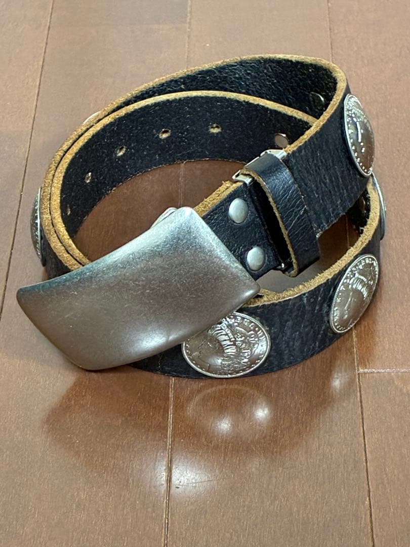 モルガン 1921コンチョベルト コンチョ11個 73〜88cmブラック