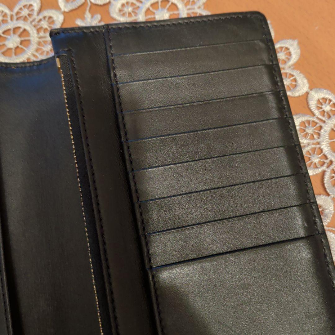 BURBERRY 黒 レザー 長財布