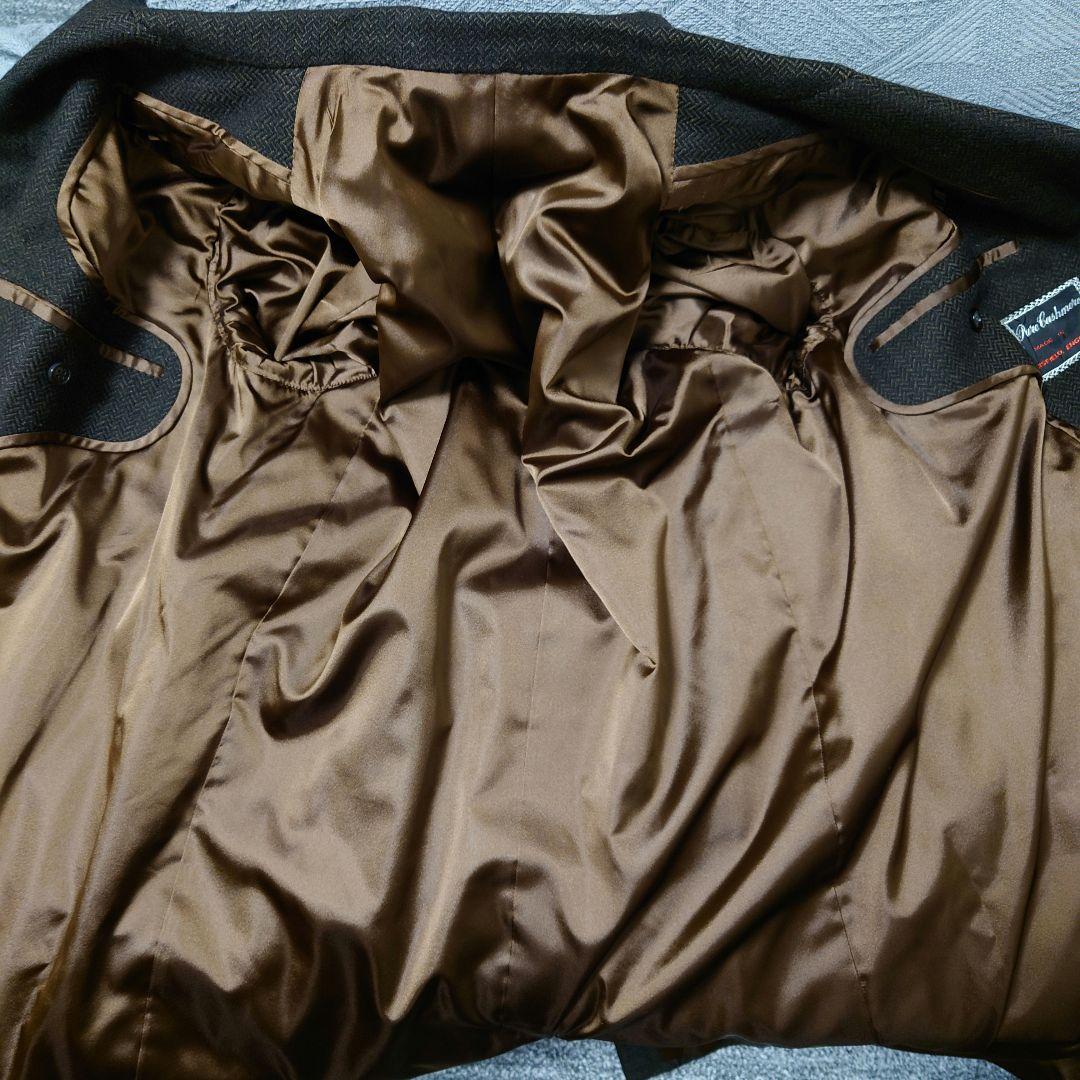 Made in England　チェスターコート　ダークブラウン　カシミア100