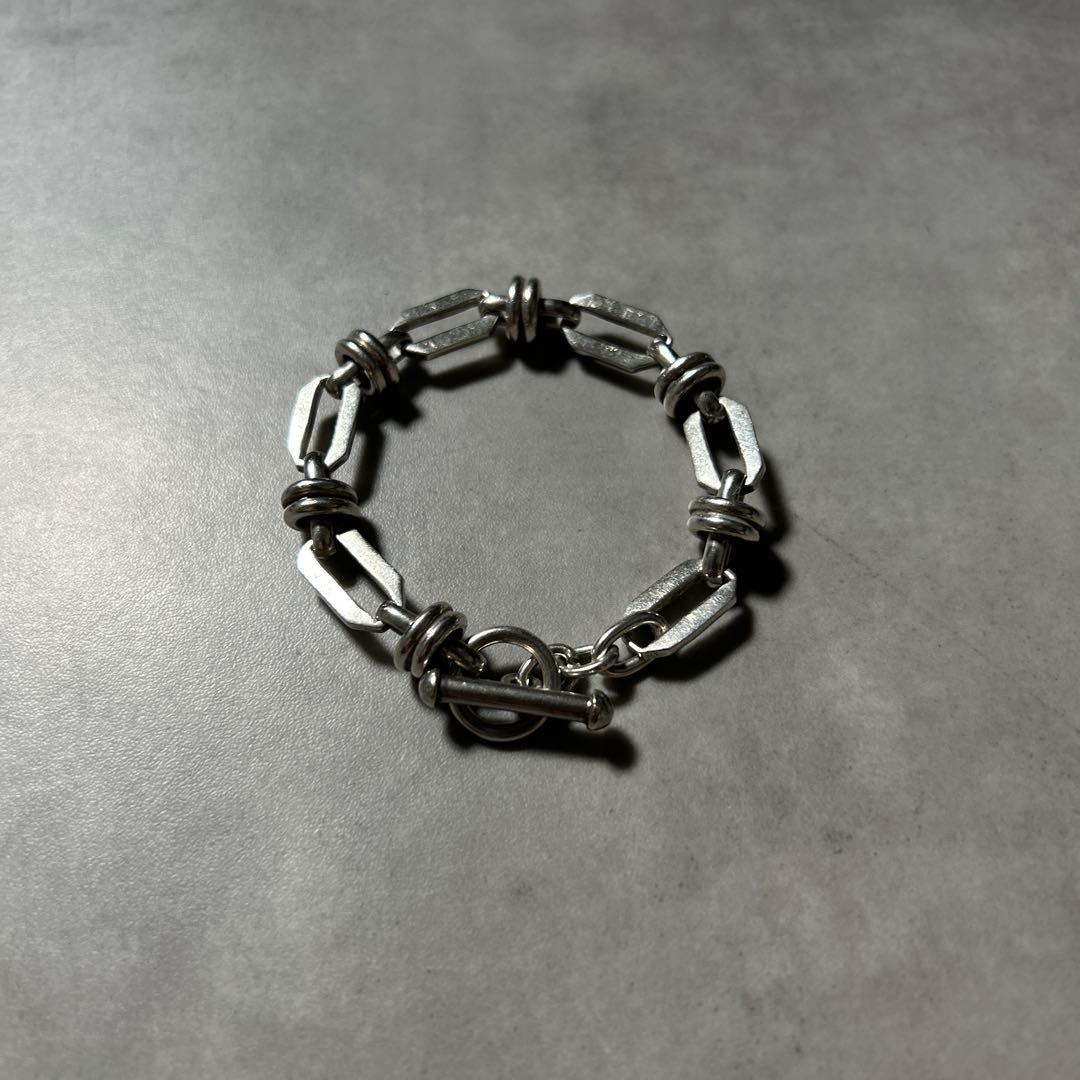 【NA】ヴィンテージ チェーン ブレスレット シルバー925 シェーヌダンクル型