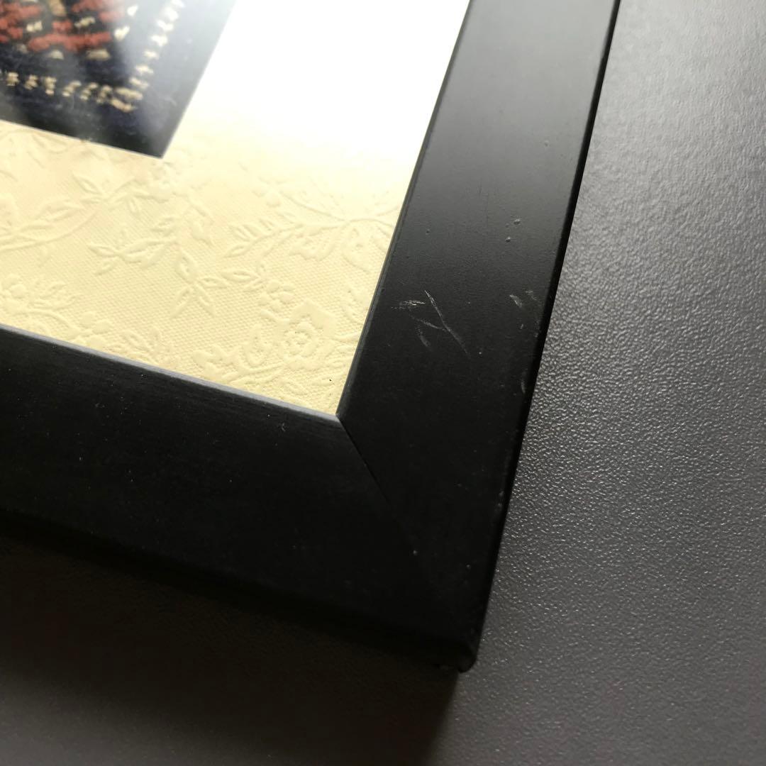 一点もの インド手刺繍 幾何学模様 アート｜ミラーワーク 額装