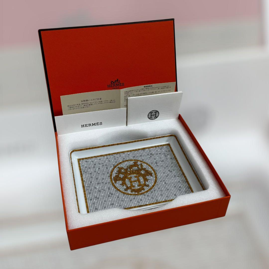 8721.エルメス トレー モザイク24 ゴールドPM
