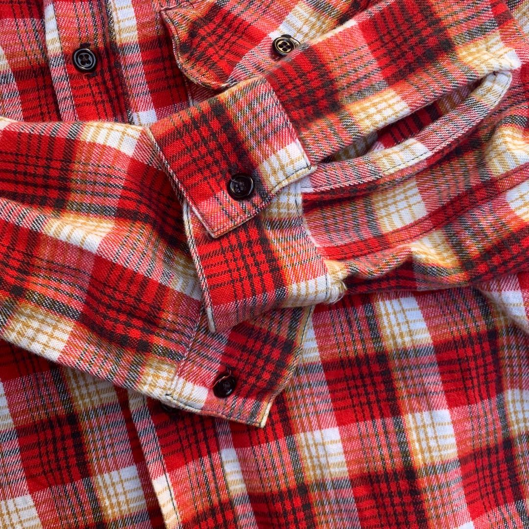 トップス 60-70s FIVE BROTHER flannel shirt
