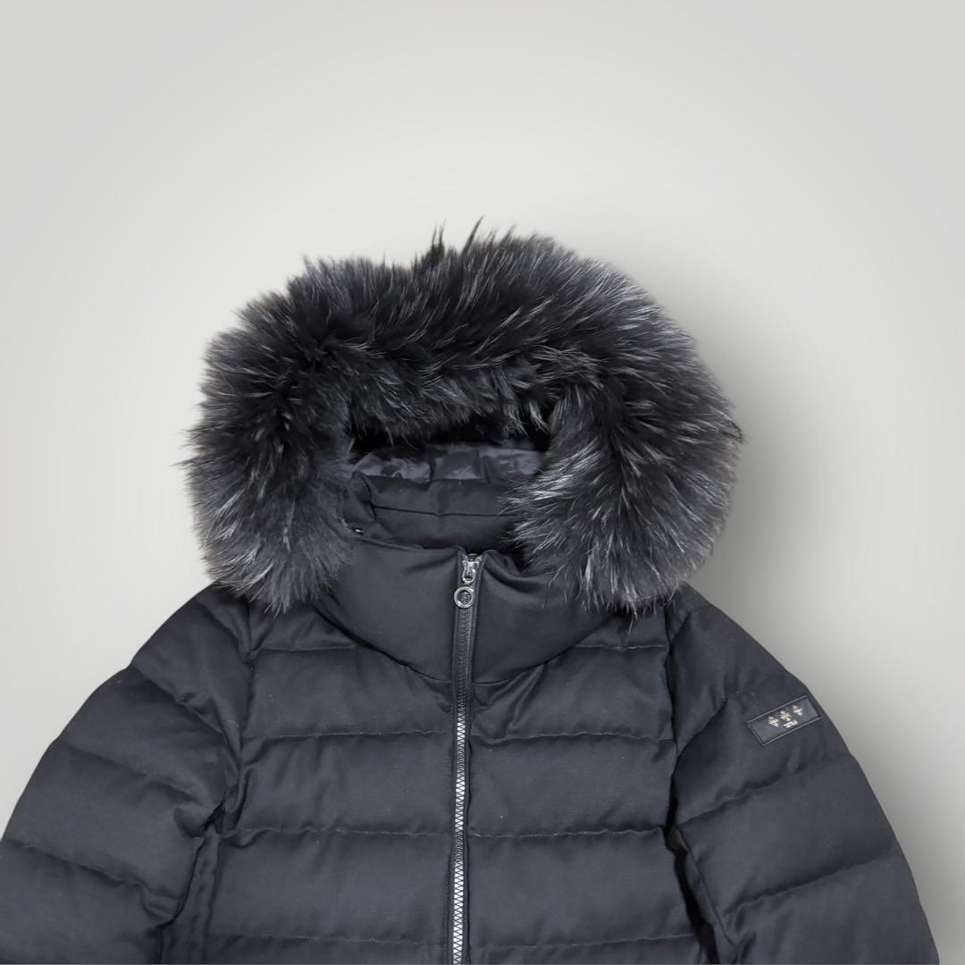 22AW・美品　TATRAS KOSAVA ファー付　ダウンジャケット　ブラック