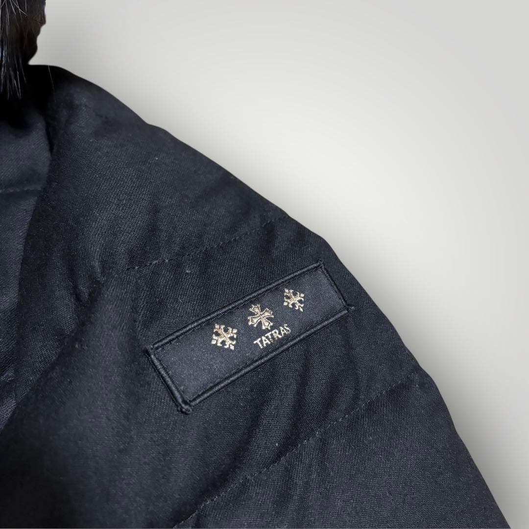 22AW・美品　TATRAS KOSAVA ファー付　ダウンジャケット　ブラック