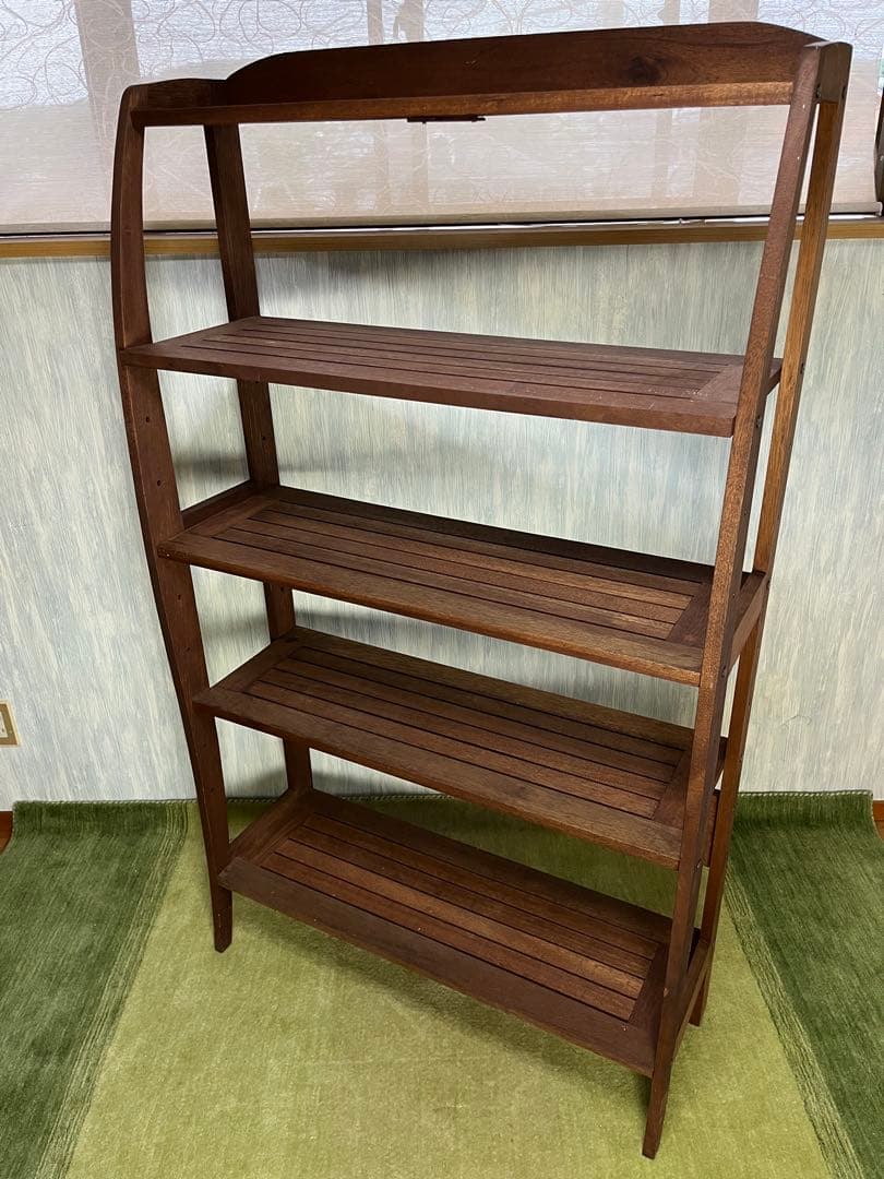 【フォレストバレー】アンティーク　無垢材5段オープンシェルフ