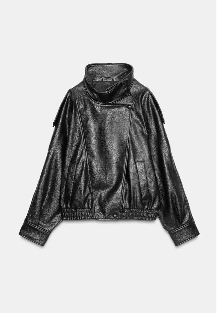 L限定 値下げ中 ZARA フェイクレザージャケット