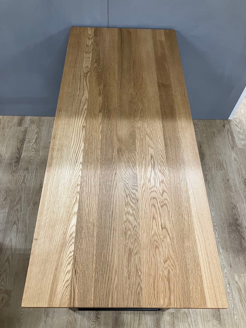 オーク無垢材テーブル　カスタム　新品