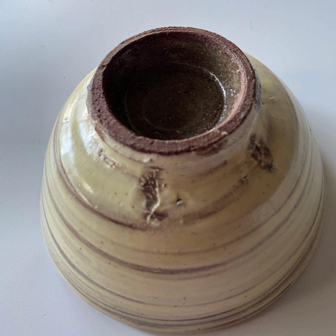 舩木道忠 刷毛目茶碗 共箱付