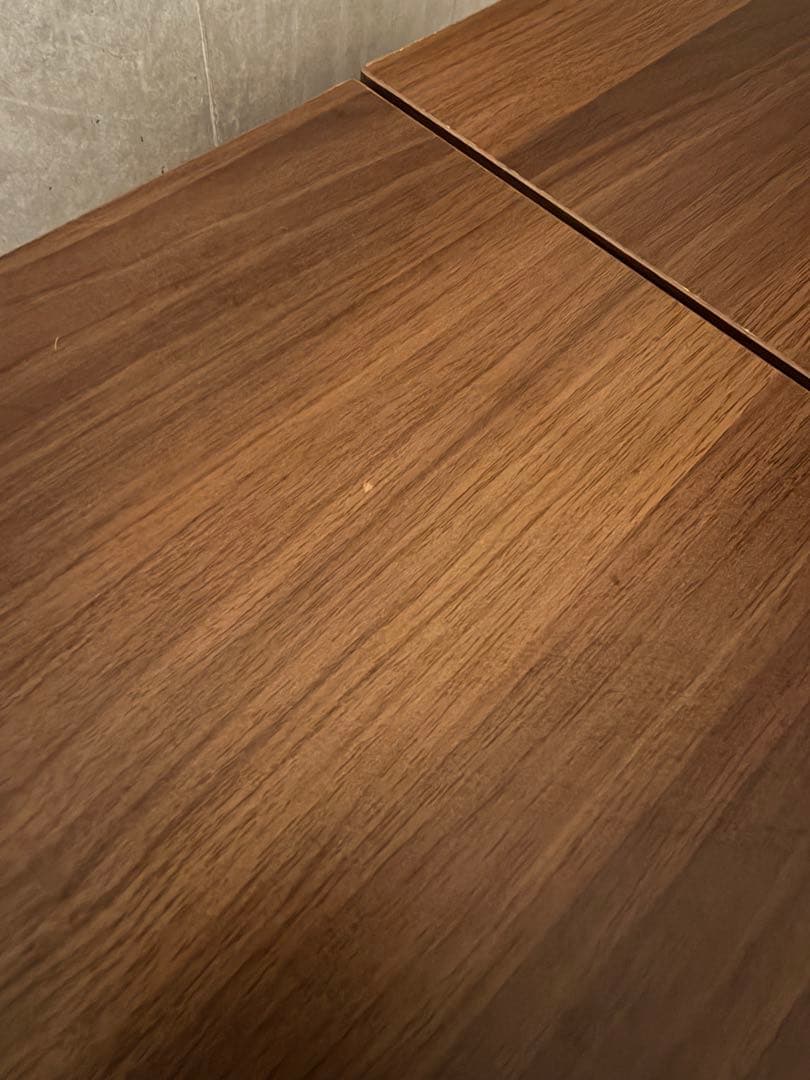 モダン木製ドレッサー（鏡付き）＋スツール セット