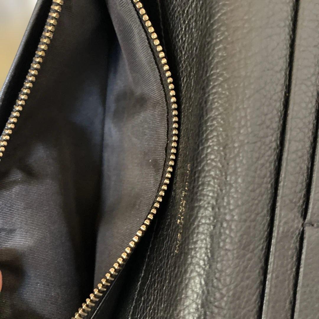 SAINT LAURENT タイニーモノグラムウォレット　ブラックレザー 長財布
