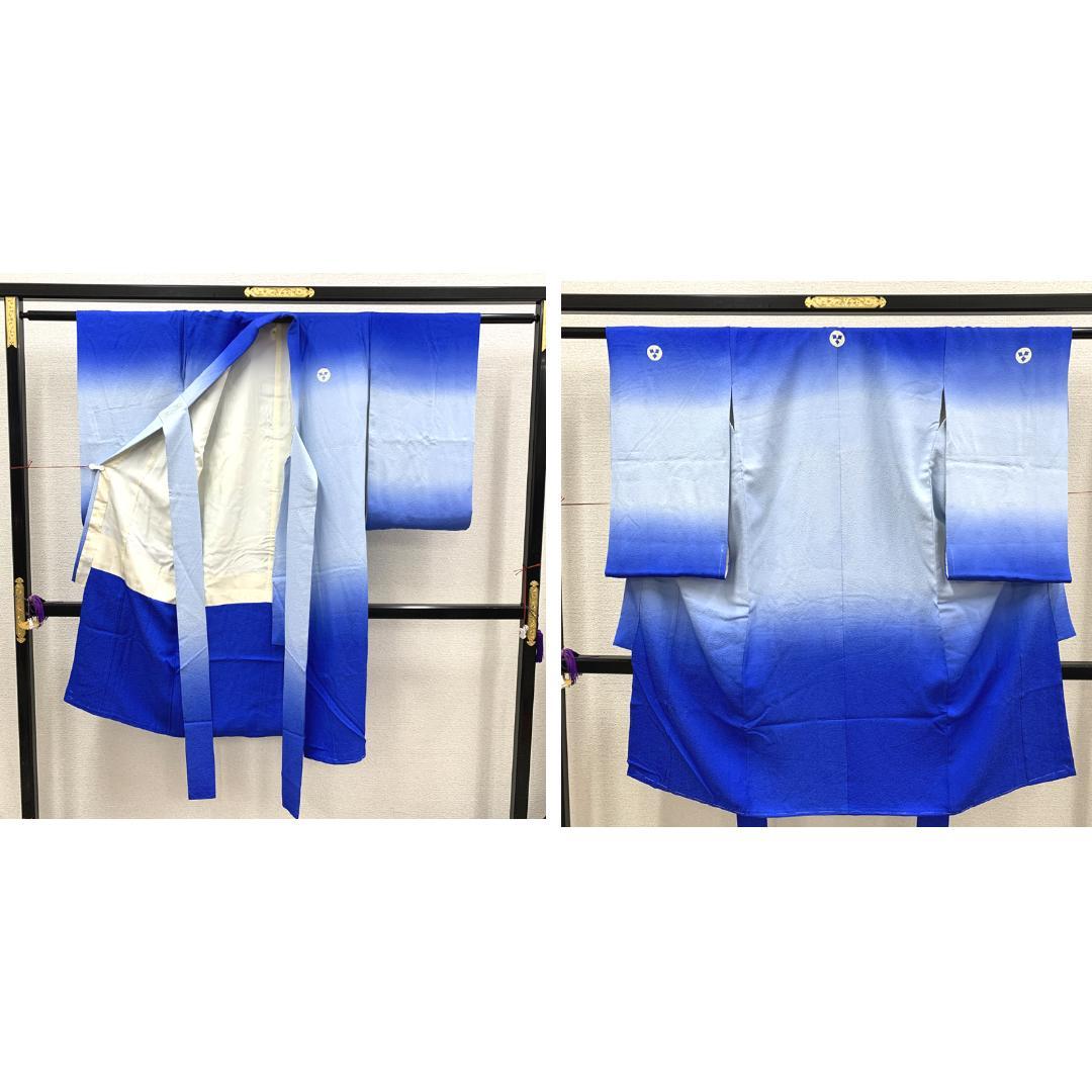 511ab1■七五三 お宮参り 五歳 男児 着物&長襦袢&袴&角帯■状態良好