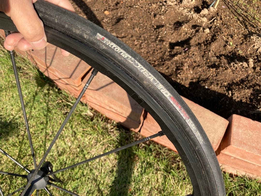 Mavic Ksyrium カーボンホイール チューブラー　スプロケ付き