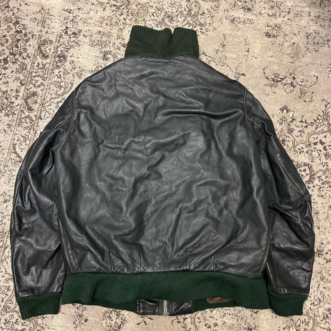 希少　ドイツ軍 レザー　フライトジャケット　German BLW 国境備隊　ボア