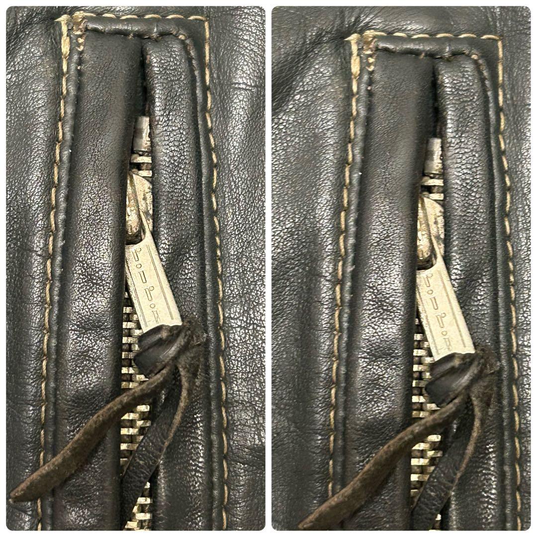 希少　ドイツ軍 レザー　フライトジャケット　German BLW 国境備隊　ボア